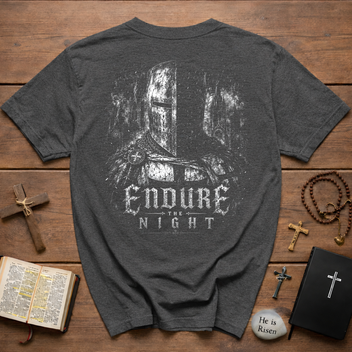 Endure The Night Medieval Crusader T-Shirt