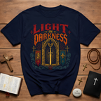 Light In Darkness Medieval Sword T-Shirt
