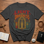 Light In Darkness Medieval Sword T-Shirt