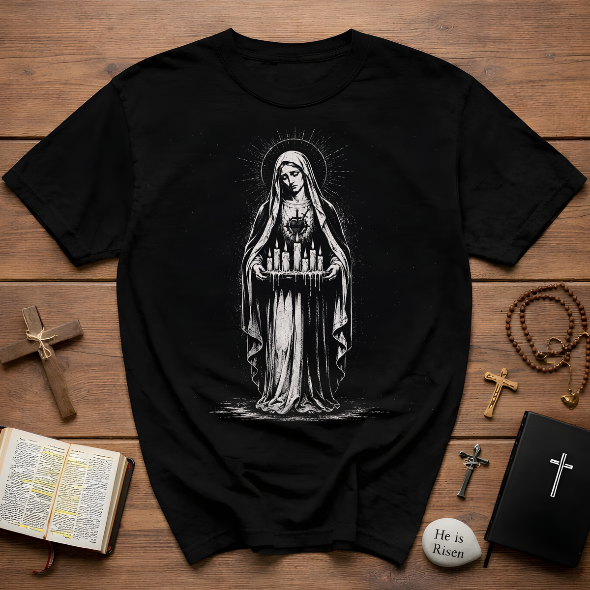 Sacred Madonna Icon T-Shirt