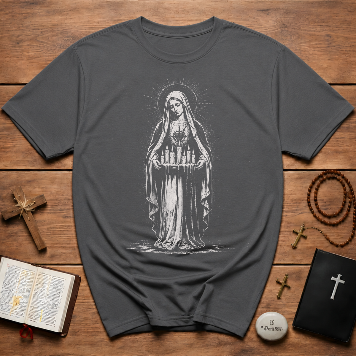 Sacred Madonna Icon T-Shirt