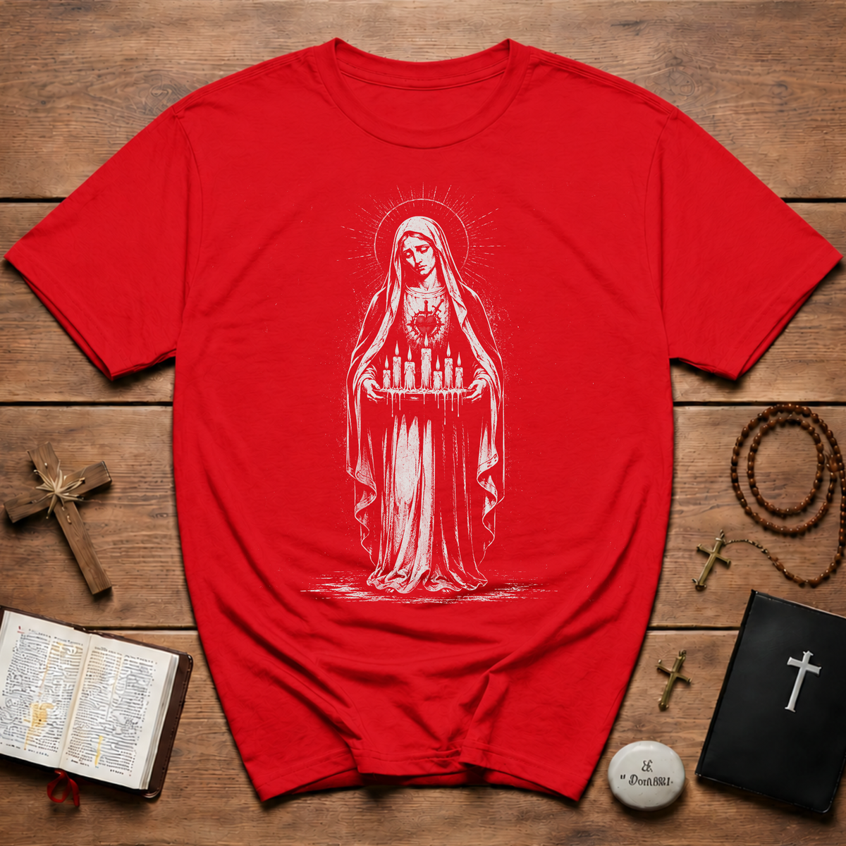 Sacred Madonna Icon T-Shirt