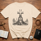 Templar Knight Kneeling In Prayer T-Shirt