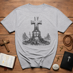 Templar Knight Kneeling In Prayer T-Shirt