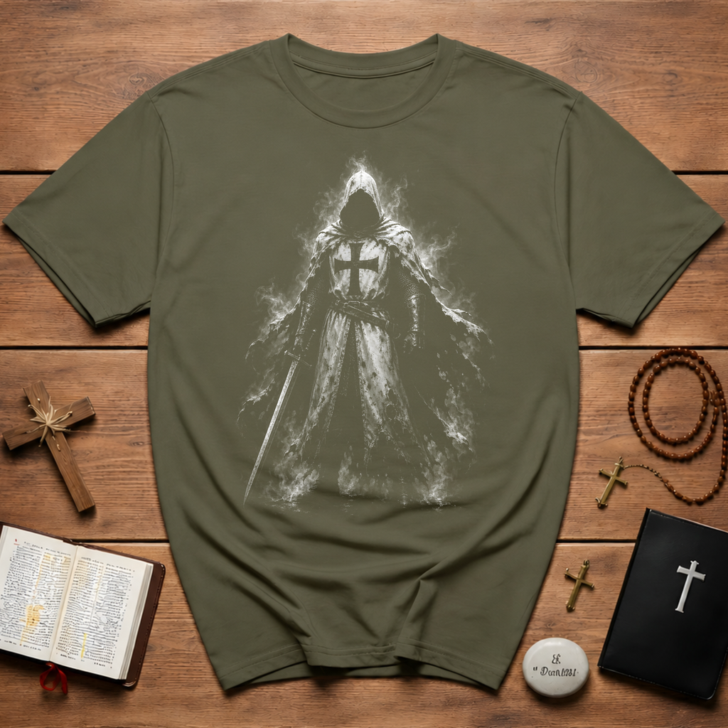 Templar Warrior With Sword T-Shirt