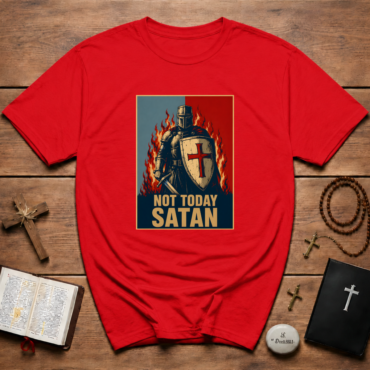 Not Today Satan Templar T-Shirt