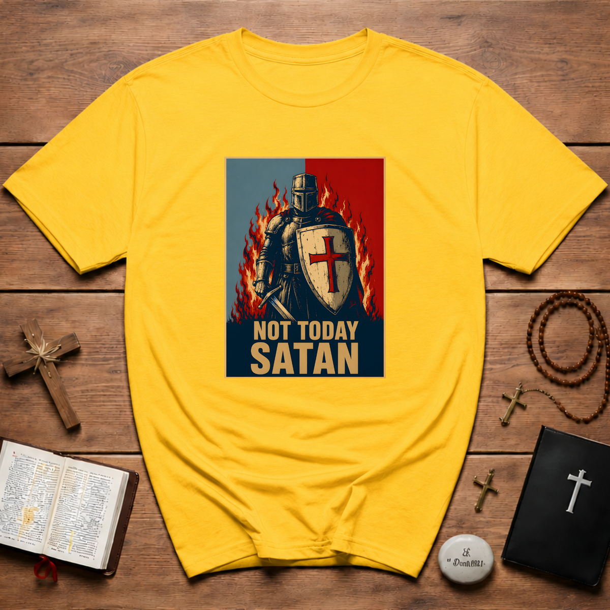 Not Today Satan Templar T-Shirt