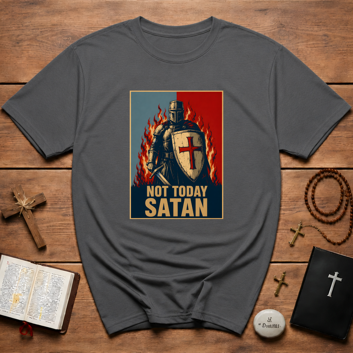 Not Today Satan Templar T-Shirt