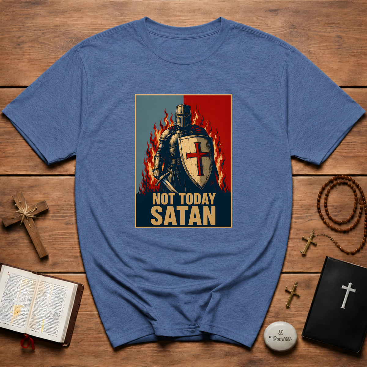 Not Today Satan Templar T-Shirt