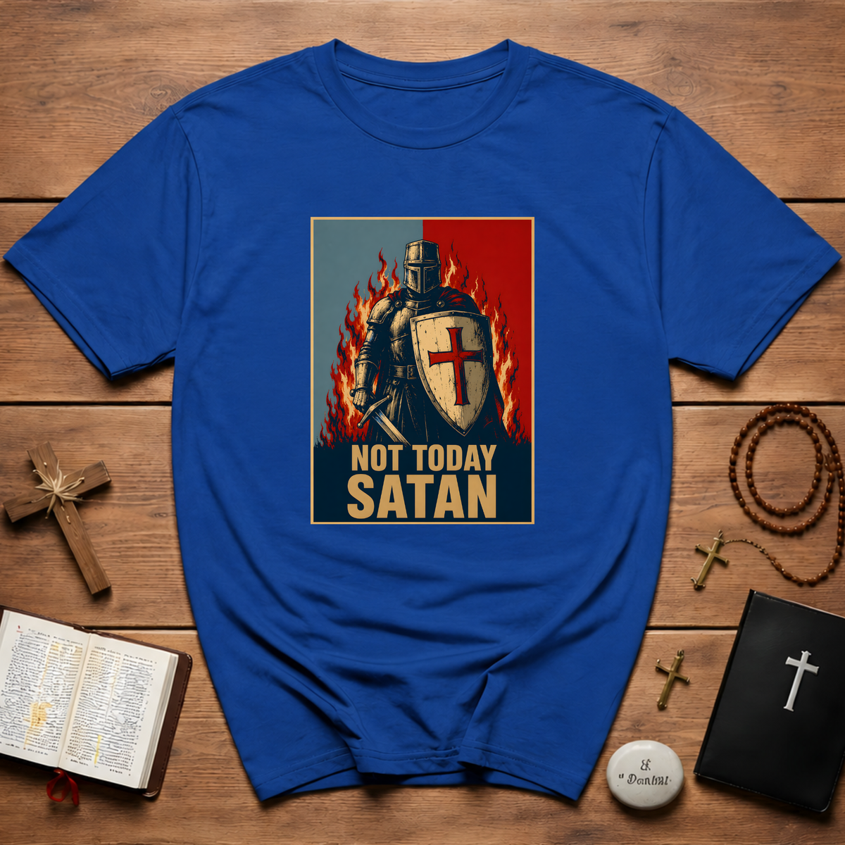 Not Today Satan Templar T-Shirt