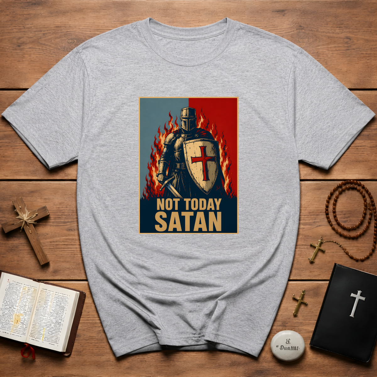 Not Today Satan Templar T-Shirt