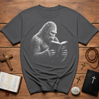Holy Bible Reading Bigfoot Sasquatch T-Shirt