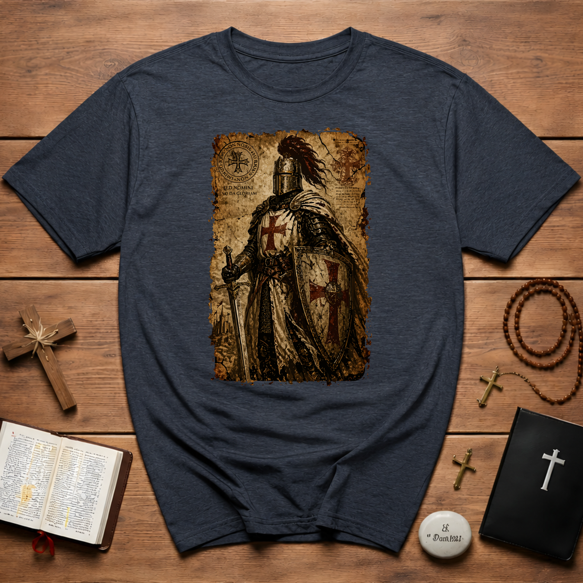 Templar Knight Vintage T-Shirt