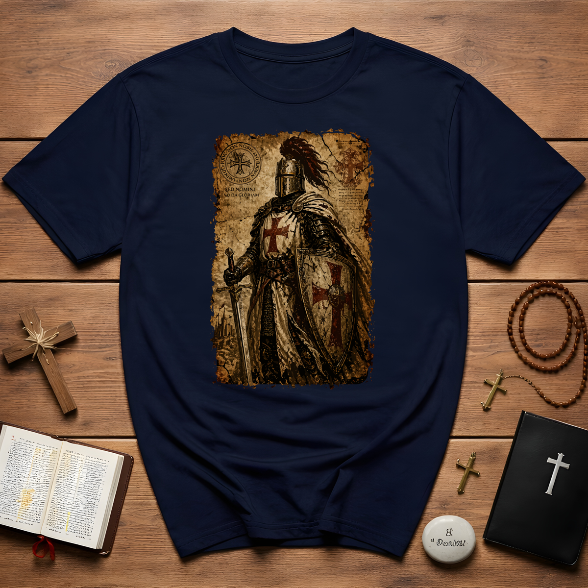 Templar Knight Vintage T-Shirt