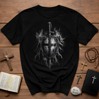 Templar Knight Sword And Shield T-Shirt