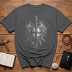 Templar Knight Sword And Shield T-Shirt