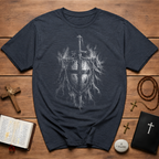Templar Knight Sword And Shield T-Shirt