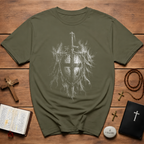 Templar Knight Sword And Shield T-Shirt