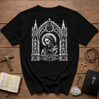 Gothic Sacred Christ Icon BACKPRINT  T-Shirt