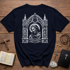 Gothic Sacred Christ Icon BACKPRINT  T-Shirt
