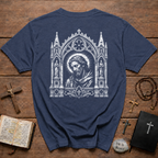 Gothic Sacred Christ Icon BACKPRINT  T-Shirt