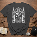 Gothic Sacred Christ Icon BACKPRINT  T-Shirt