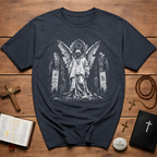 Fallen Gothic Angel In Ruined Cathedral T-Shirt