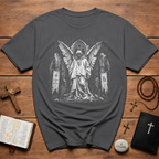 Fallen Gothic Angel In Ruined Cathedral T-Shirt