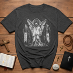 Fallen Gothic Angel In Ruined Cathedral T-Shirt