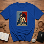 He Is Greater Retro Poster T-Shirt