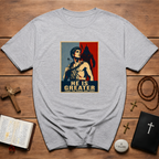 He Is Greater Retro Poster T-Shirt