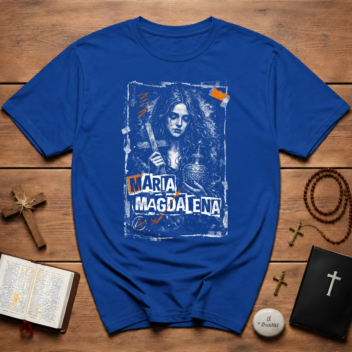 Maria Magdalena Sorrowful Biblical Icon T-Shirt