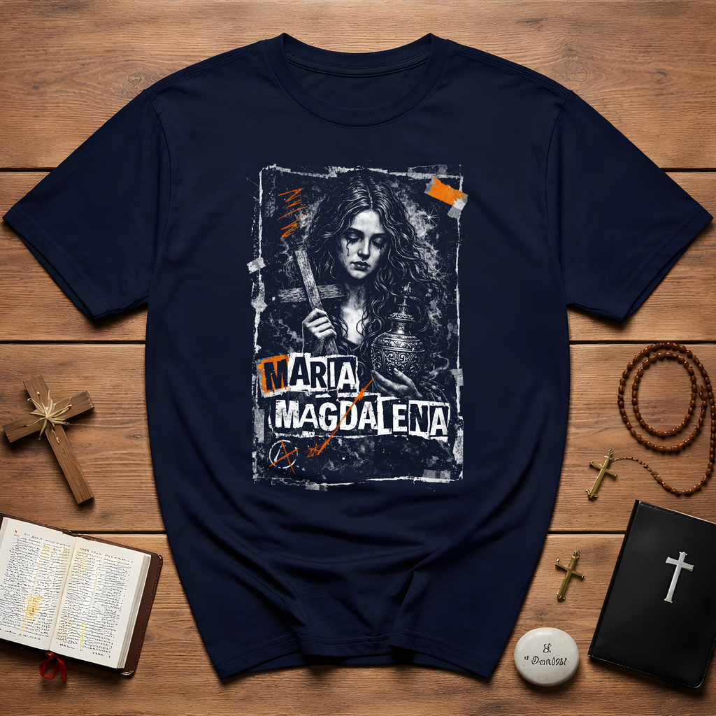 Maria Magdalena Sorrowful Biblical Icon T-Shirt