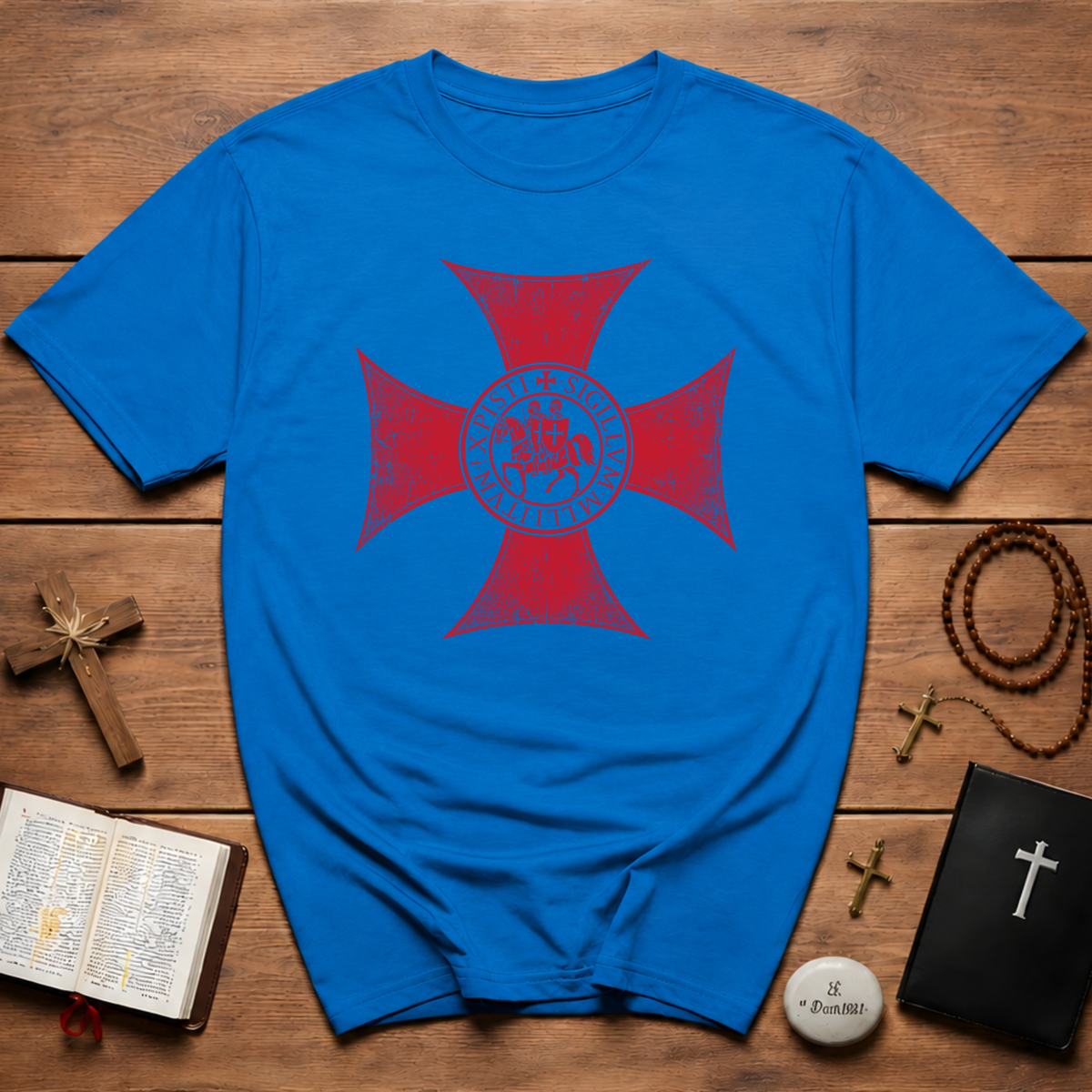 Maltese Cross Templar Crusader T-Shirt