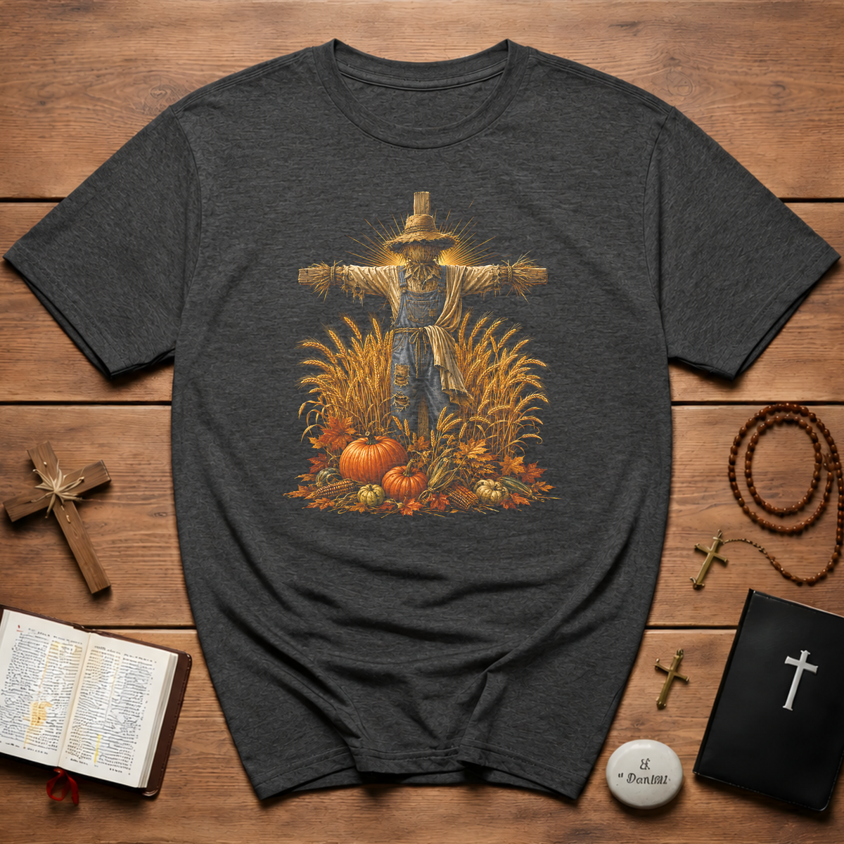 Harvest Scarecrow Thanksgiving T-Shirt