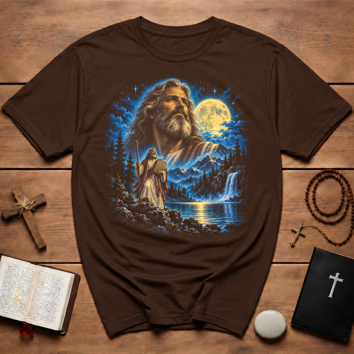 Moses Moonlit Mountain T-Shirt