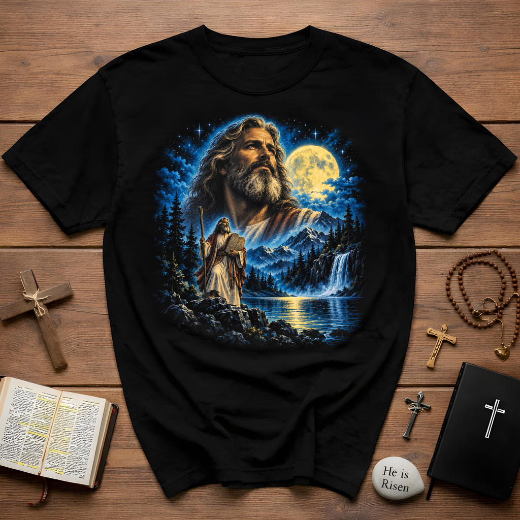 Moses Moonlit Mountain T-Shirt