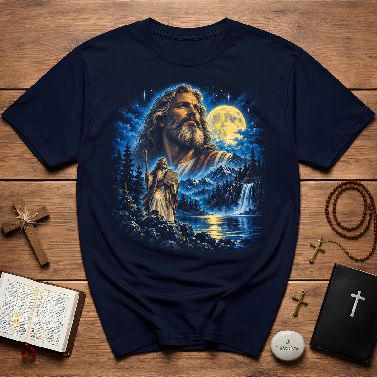 Moses Moonlit Mountain T-Shirt