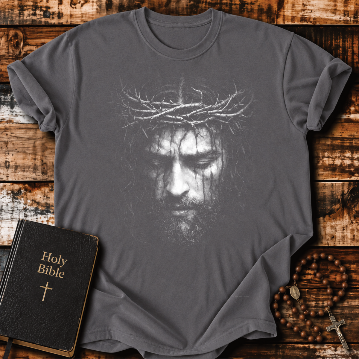 Jesus Christ Suffering Savior 90s Washout T-Shirt