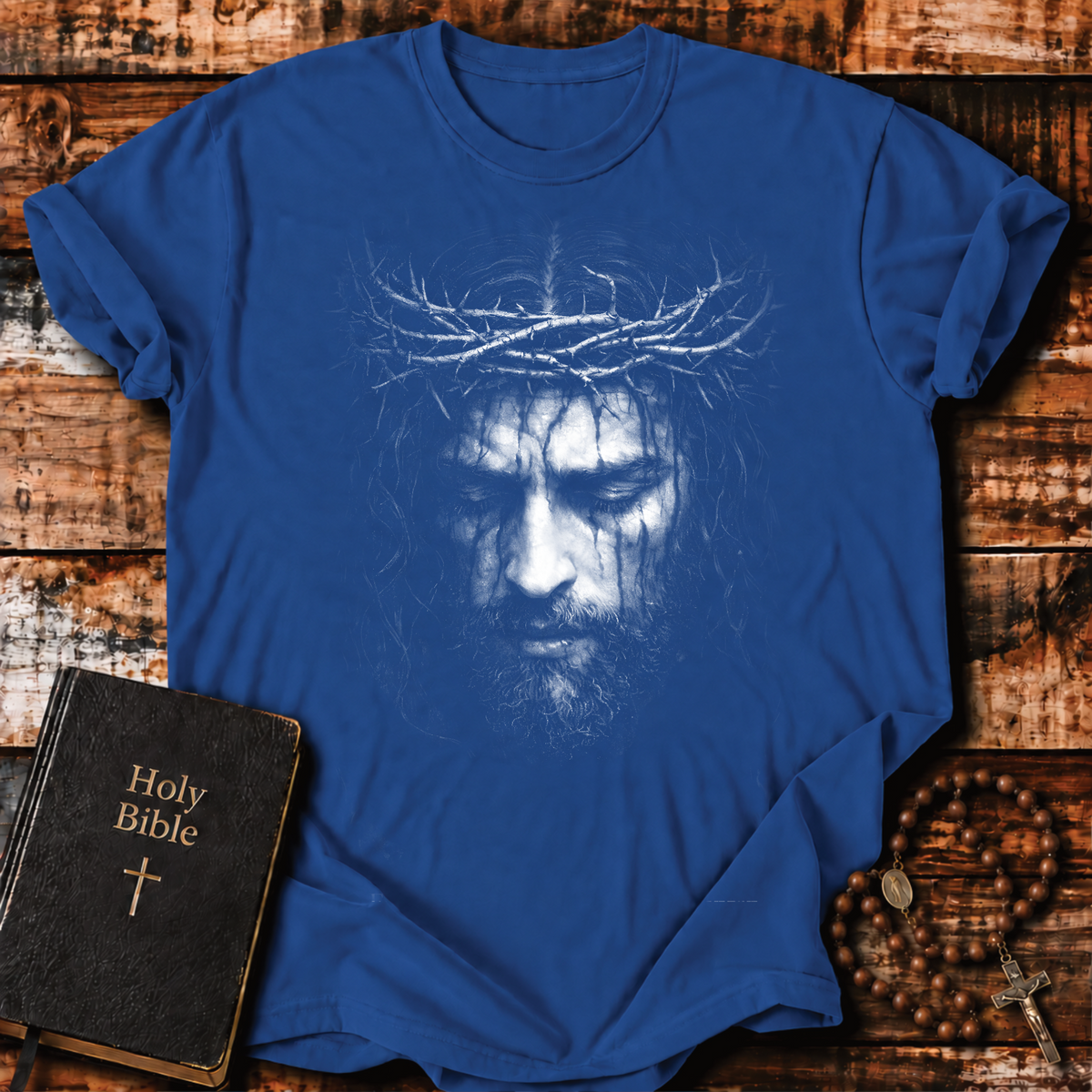 Jesus Christ Suffering Savior 90s Washout T-Shirt