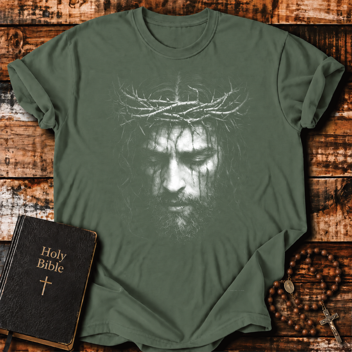 Jesus Christ Suffering Savior 90s Washout T-Shirt