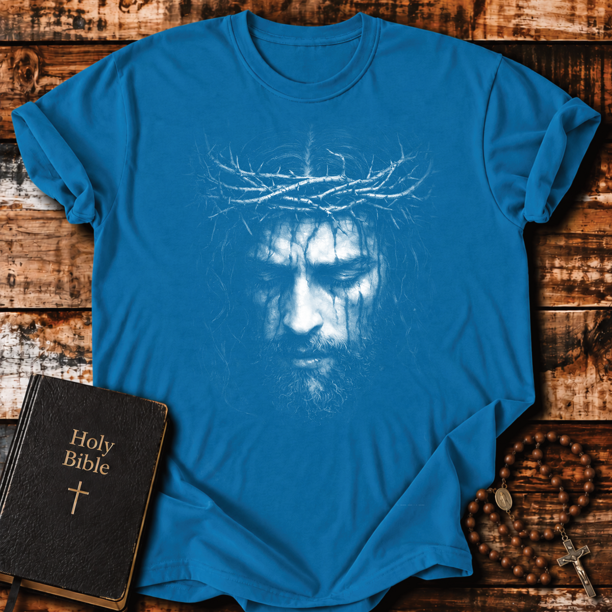 Jesus Christ Suffering Savior 90s Washout T-Shirt