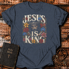 Jesus Is King Floral T-Shirt