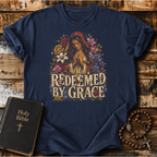 Floral Redeemed By Grace T-Shirt