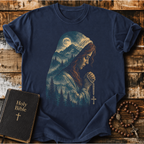 Praying Woman Rosary T-Shirt