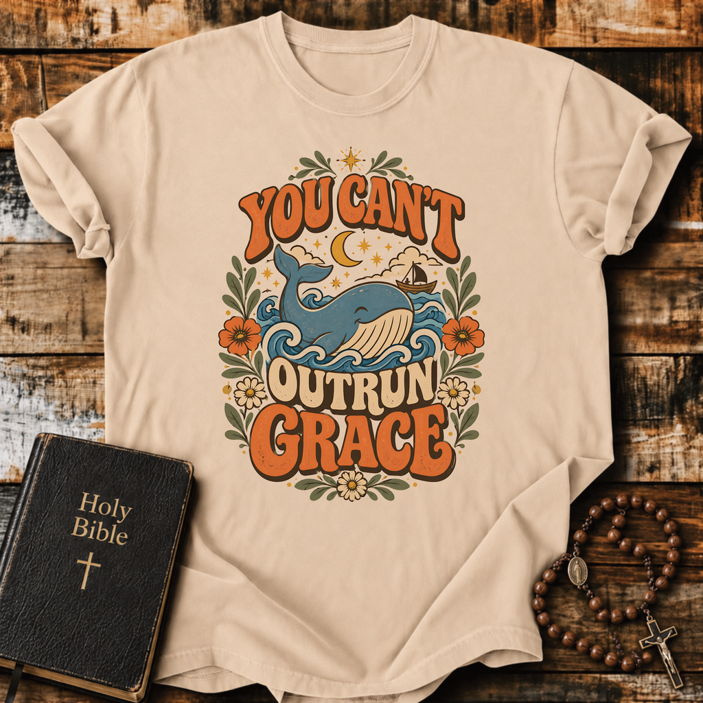 You Can't Outrun Grace Whale T-Shirt