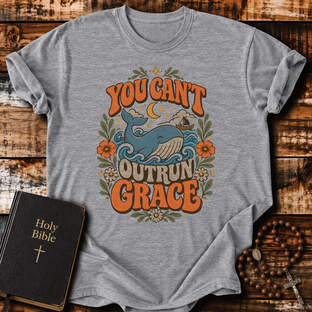 You Can't Outrun Grace Whale T-Shirt