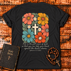 Floral Cross T‑Shirt