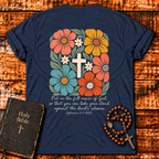 Floral Cross T‑Shirt