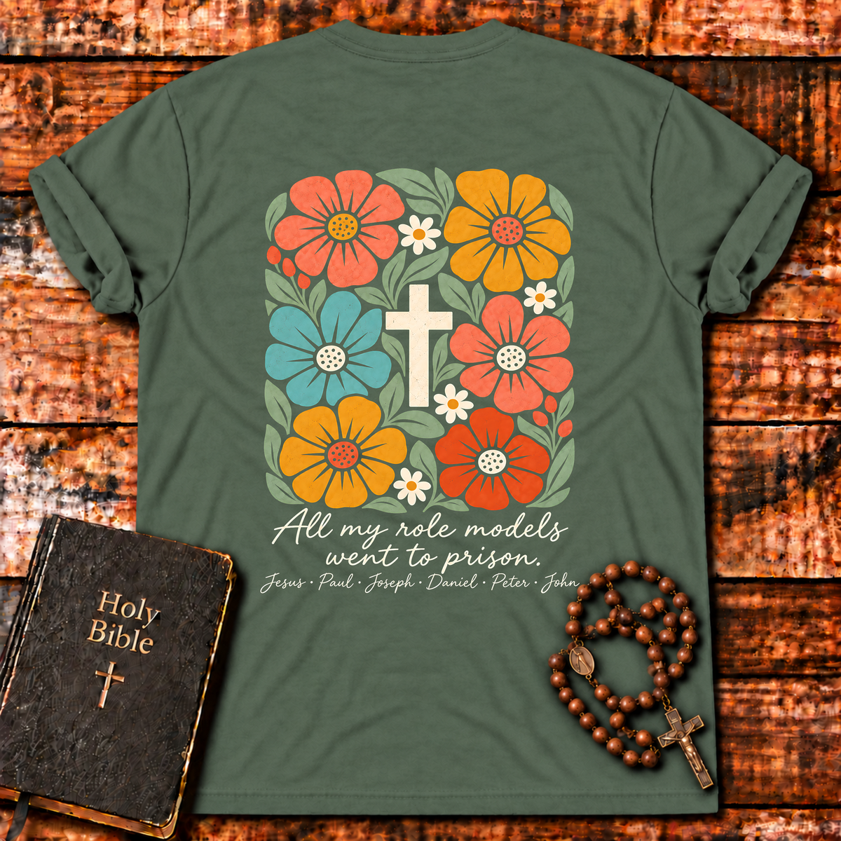 Role Models Floral Cross T-Shirt